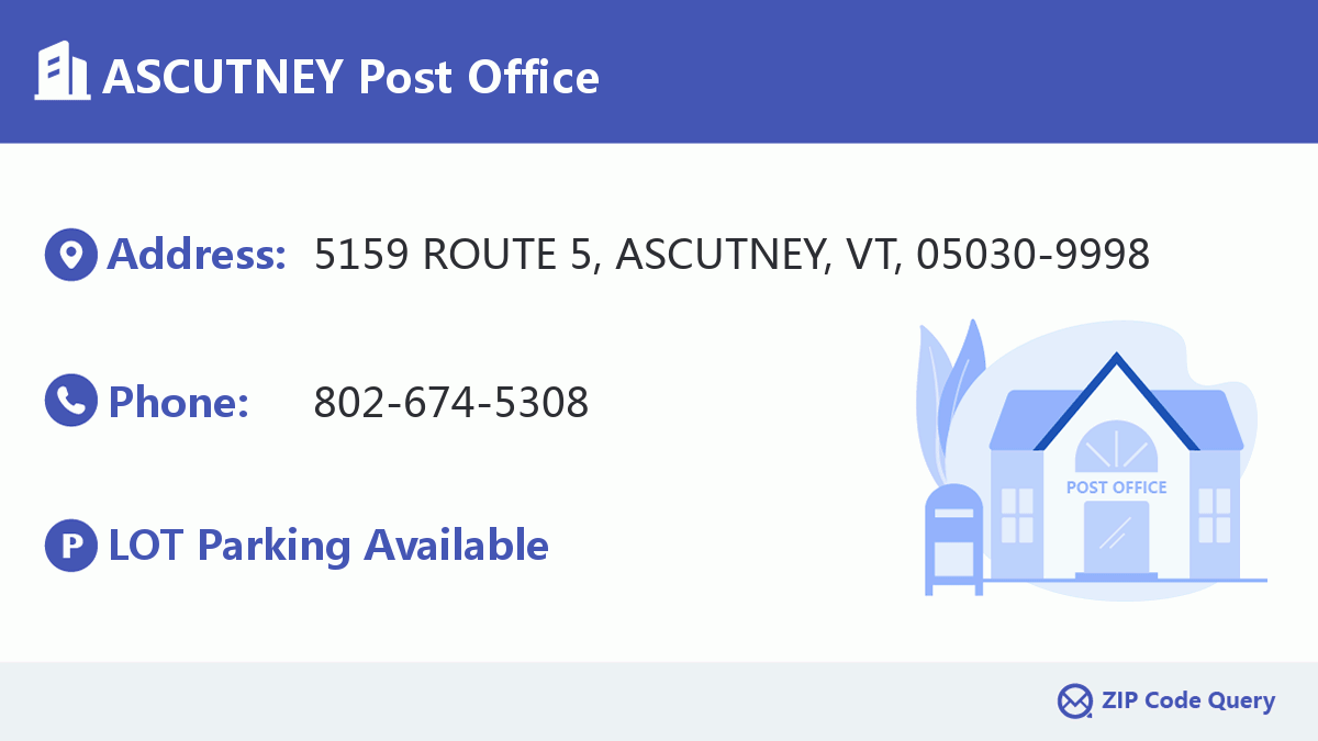 Post Office:ASCUTNEY