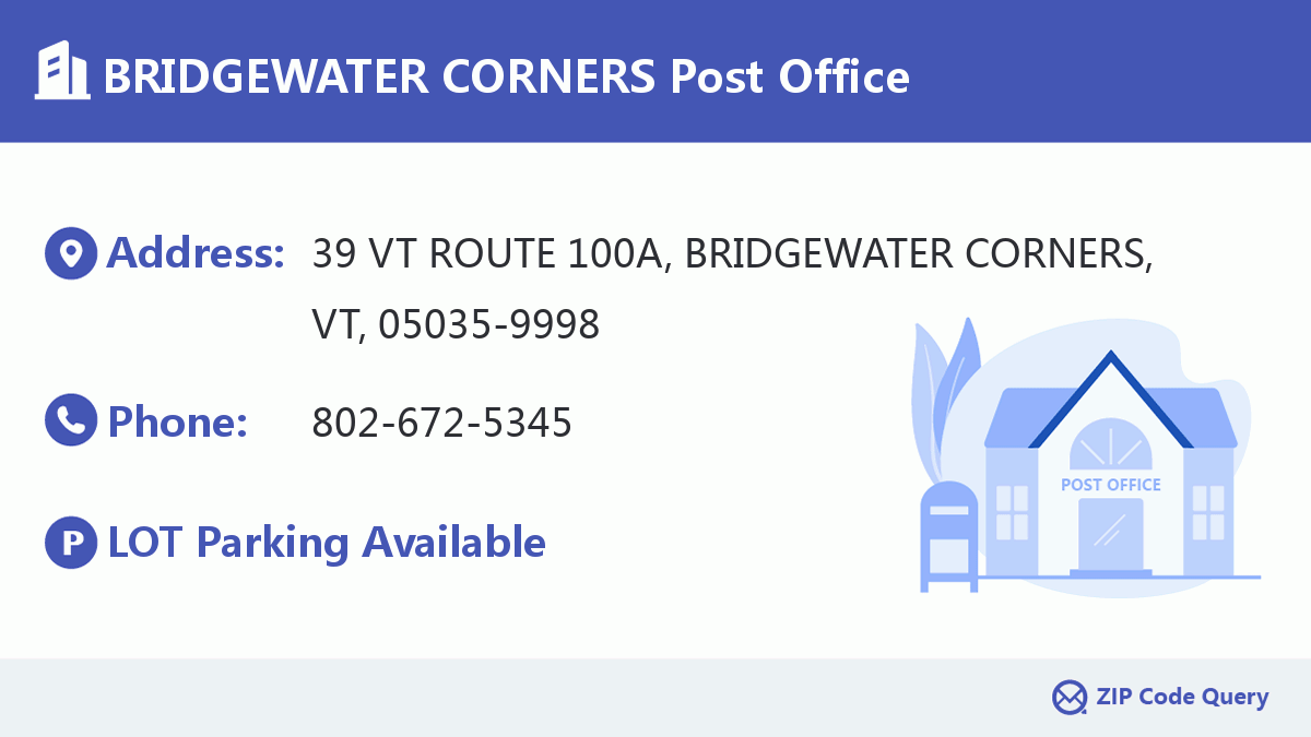 Post Office:BRIDGEWATER CORNERS