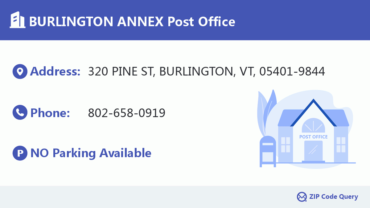 Post Office:BURLINGTON ANNEX