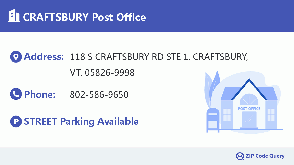 Post Office:CRAFTSBURY