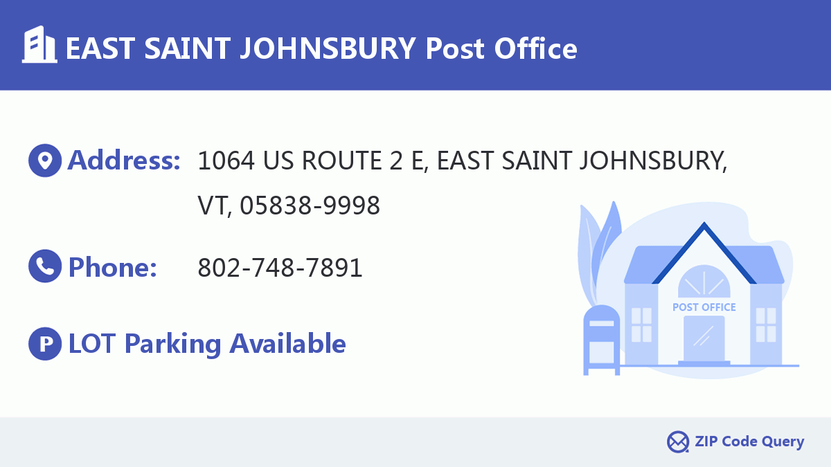 Post Office:EAST SAINT JOHNSBURY