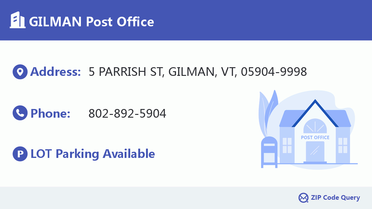 Post Office:GILMAN