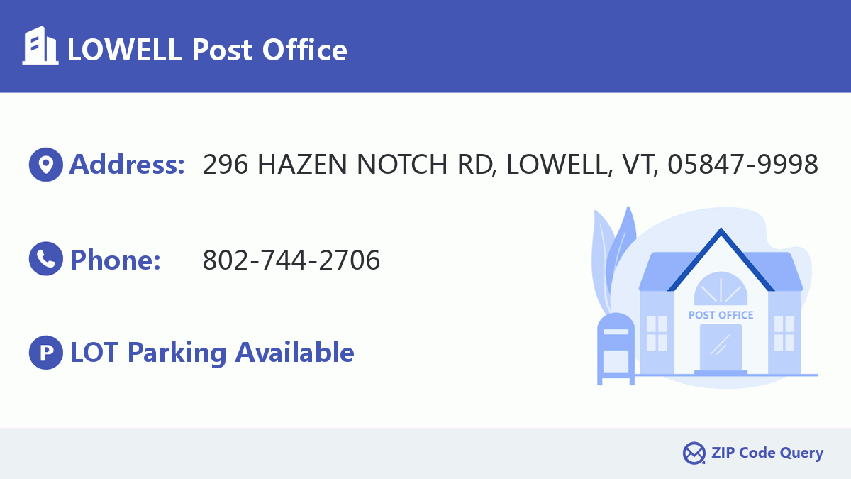 Post Office:LOWELL