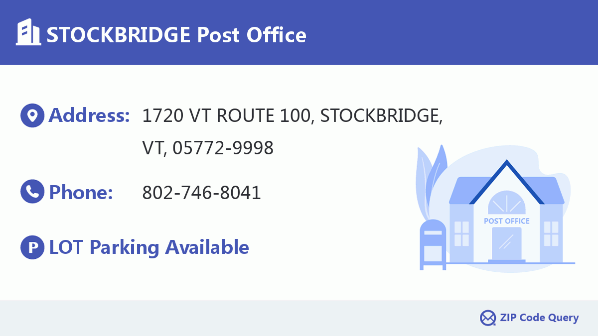 Post Office:STOCKBRIDGE