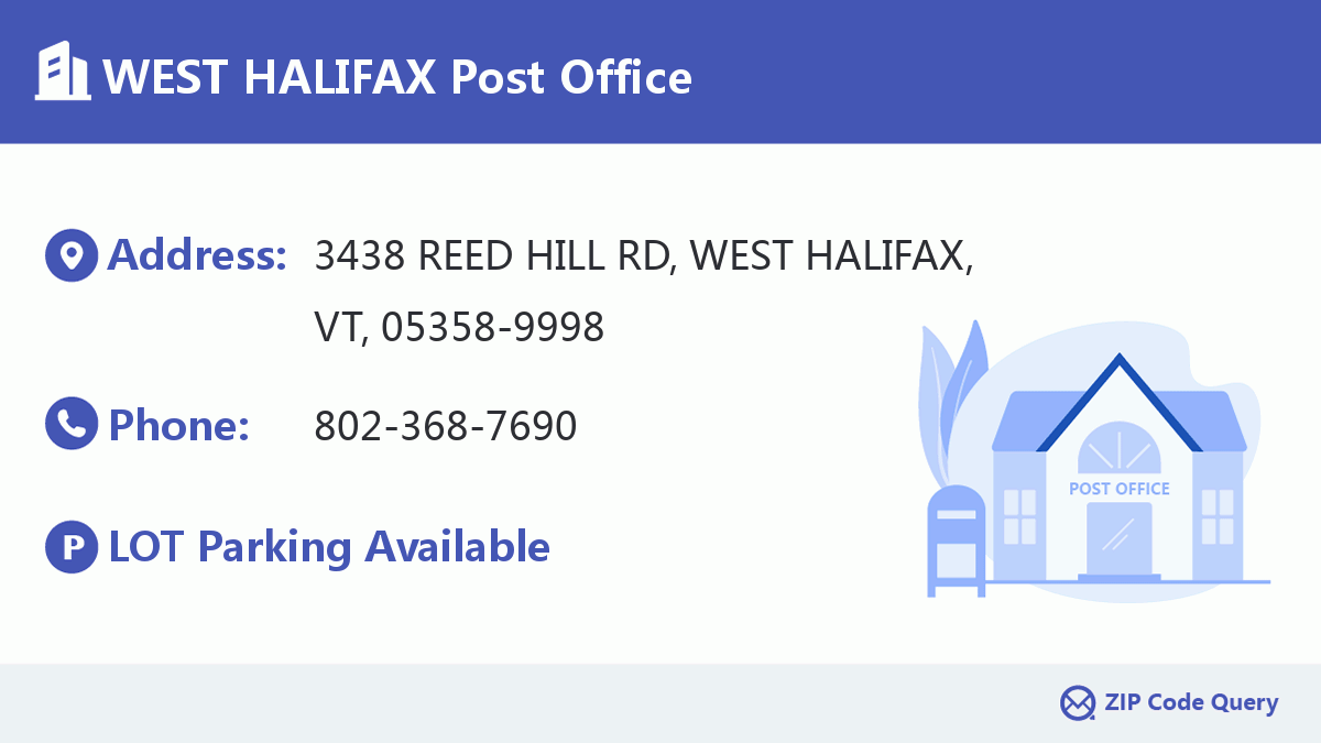Post Office:WEST HALIFAX