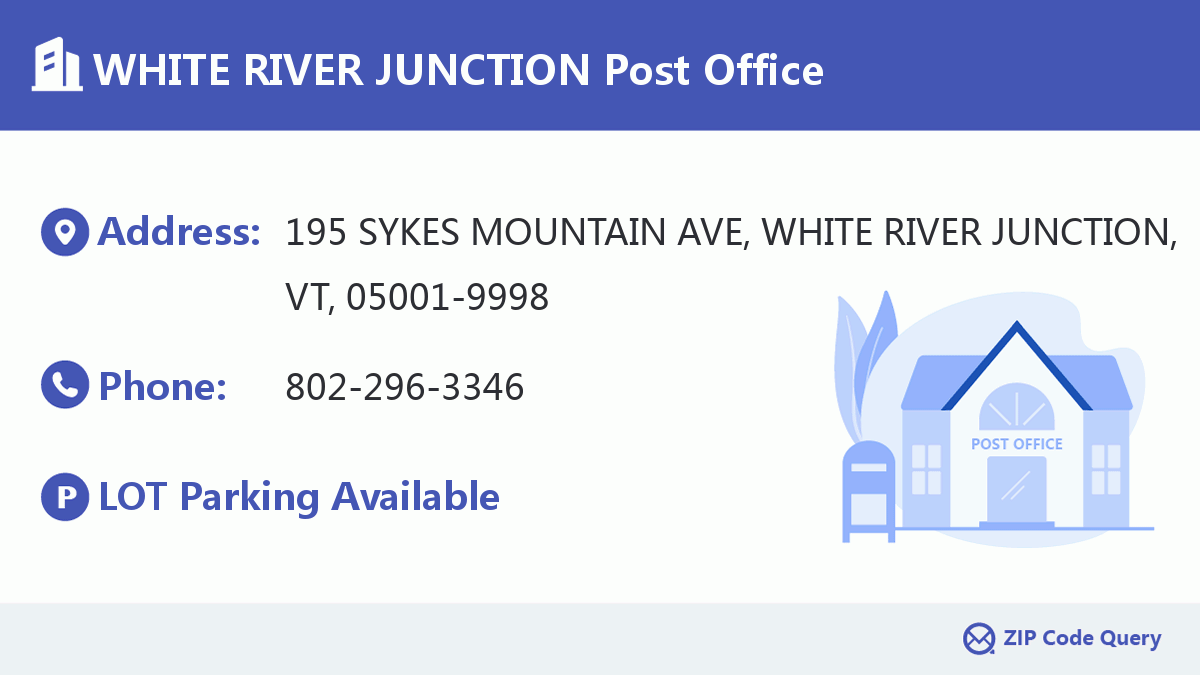 Post Office:WHITE RIVER JUNCTION