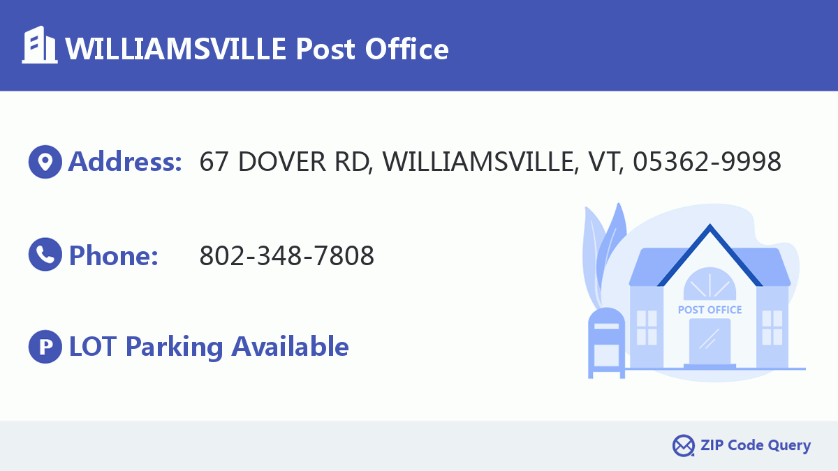 Post Office:WILLIAMSVILLE